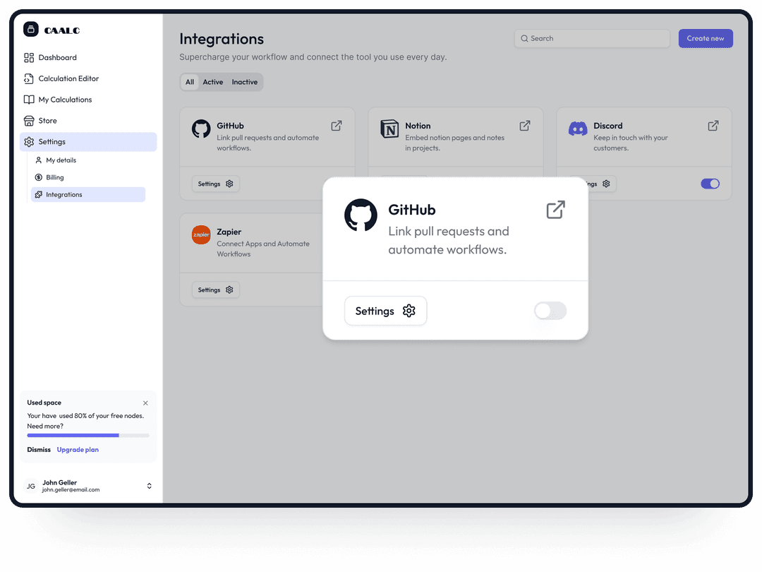 Automation dashboard